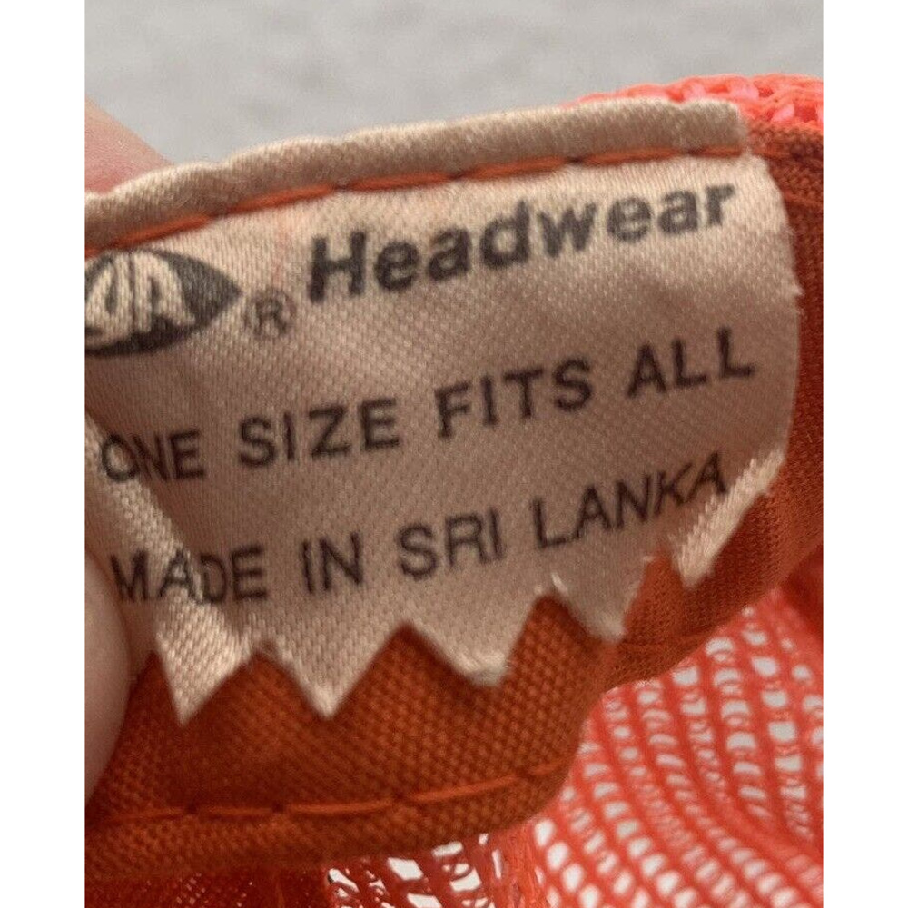 VTG Youngan Blank Snapback Trucker Hat Orange High-Vis Hunting Foam Trucker Rope - Picture 9 of 9